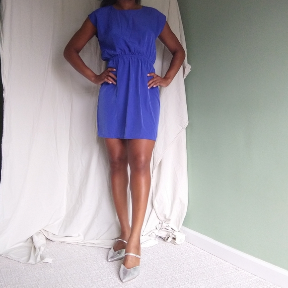Dresses & Skirts - Women's Royal blue polyester dress